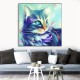 30*30CM 5D Cat DIY Diamond Paintings Cross Stitch Tool Set Diamond Embroidery Box Art Craft