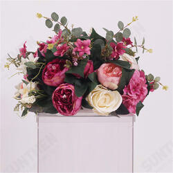 38cm Silk Rose Peony Artificial Flower T Station Stand Backdrop Wedding Decor Supplies 38cm Silk Rose Peony Artificial Flower T Station Stand Backdrop Wedding Decor Supplies