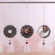 3D Metal Hanging Silent Wind Spinner Wind Chimes Bell Garden Decor Ball In Center