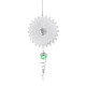 3D Metal Hanging Silent Wind Spinner Wind Chimes Bell Garden Decor Ball In Center