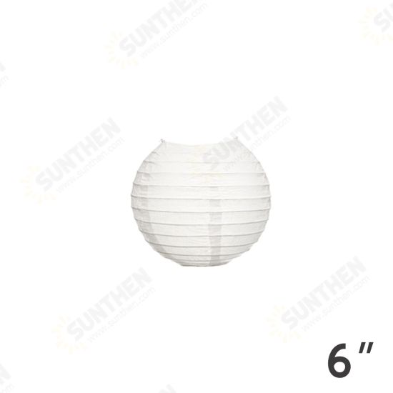 3PCS White Round Paper Lanterns Chinese Hanging Decorations Decorative Lanterns for Wedding Party Decorations