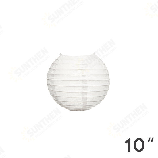 3PCS White Round Paper Lanterns Chinese Hanging Decorations Decorative Lanterns for Wedding Party Decorations