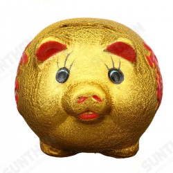 5inch Gold Ceramic Piggy Bank Mini Cute Pig Children Coin Collection Gift Decorations 5inch Gold Ceramic Piggy Bank Mini Cute Pig Children Coin Collection Gift Decorations