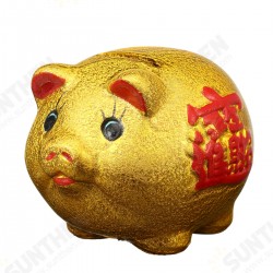 5inch Gold Ceramic Piggy Bank Mini Cute Pig Children Coin Collection Gift Decorations 5inch Gold Ceramic Piggy Bank Mini Cute Pig Children Coin Collection Gift Decorations