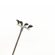 5Pcs 1:87/1:100 Model Garden Lamps 3V 1W Lamppost Landscape 4 Heads Light Model