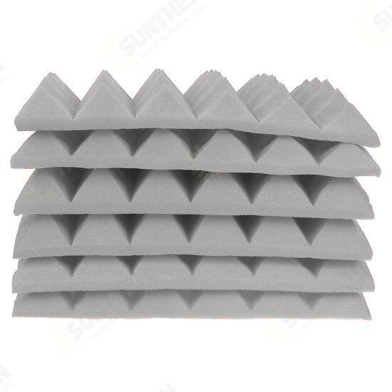 6Pcs Acoustic Panels Tiles Studio Soundproofing Insulation Closed Cell Foam