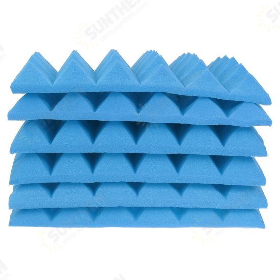 6Pcs Acoustic Panels Tiles Studio Soundproofing Insulation Closed Cell Foam