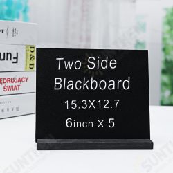 Blackboard Double Side Rustic Sign Message Board Cafe School with Base Stands Blackboard Double Side Rustic Sign Message Board Cafe School with Base Stands
