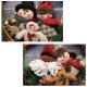 Christmas Rattan Wreath Wall Door Decorations Santa Claus Snowman Bear Garland