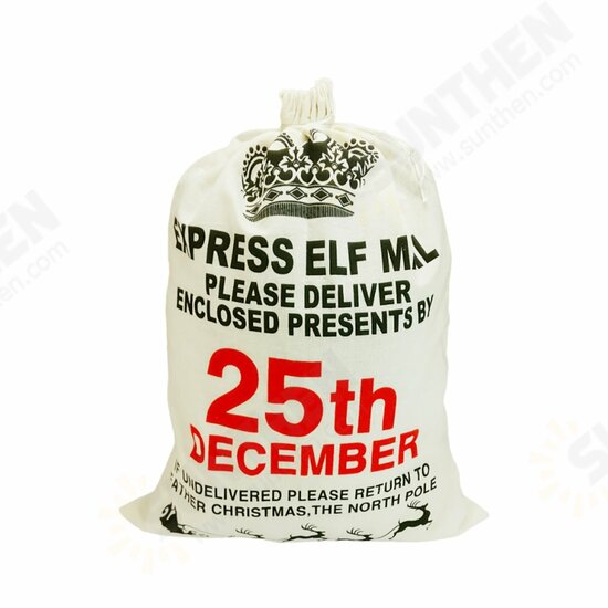 Christmas Santa Gift sack Cloth Stocking Storage Burlap Bag Bundle Christmas Decorations Christmas Santa Gift sack Cloth Stocking Storage Burlap Bag Bundle Christmas Decorations