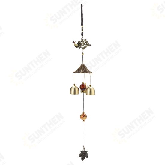 Copper Lucky Feng Shui Wind Chime Hanging Bell Jingle Doorative Pendant Charm