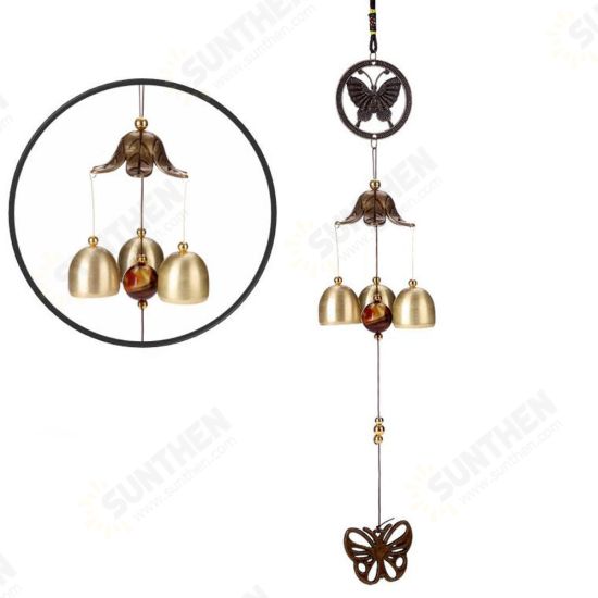 Creative Metal Butterfly Decor Wind Chimes Church Outdoor Bells Hanging Garden Decorations