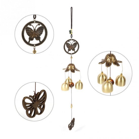 Creative Metal Butterfly Decor Wind Chimes Church Outdoor Bells Hanging Garden Decorations