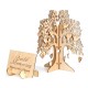 DIY Wedding Book Tree Marriage Guest Book Wooden Tree Hearts Pendant Drop Ornaments Decorations