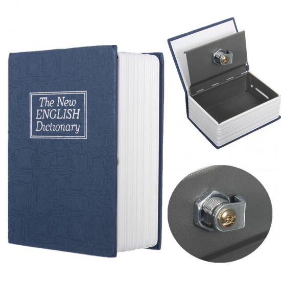 Dictionary Security Safe Box Hidden Security Key Lock Book Cash Jewellery