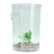 Ecological Cylindrical Miniature Plastic White Fish Tank Desktop Decor Fishing Kits