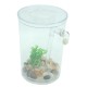 Ecological Cylindrical Miniature Plastic White Fish Tank Desktop Decor Fishing Kits