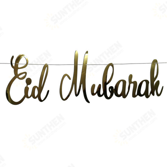 Eid Mubarak Ramadan Kareem Islam Pennant Bunting Home Party Banner Decorations