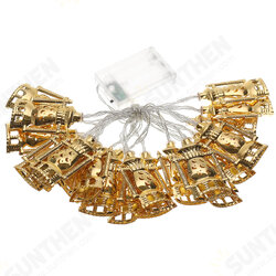 Eid Mubarak Ramadan LED Lamp Strings Golden Castle Moon Lights Decor Eid Mubarak Ramadan LED Lamp Strings Golden Castle Moon Lights Decor