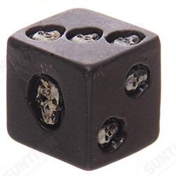 FS-01 Set Of 5 Black Skull Dice Grinning Skull Deluxe Devil Poker Dice Gothic Gambling FS-01 Set Of 5 Black Skull Dice Grinning Skull Deluxe Devil Poker Dice Gothic Gambling