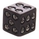 FS-01 Set Of 5 Black Skull Dice Grinning Skull Deluxe Devil Poker Dice Gothic Gambling