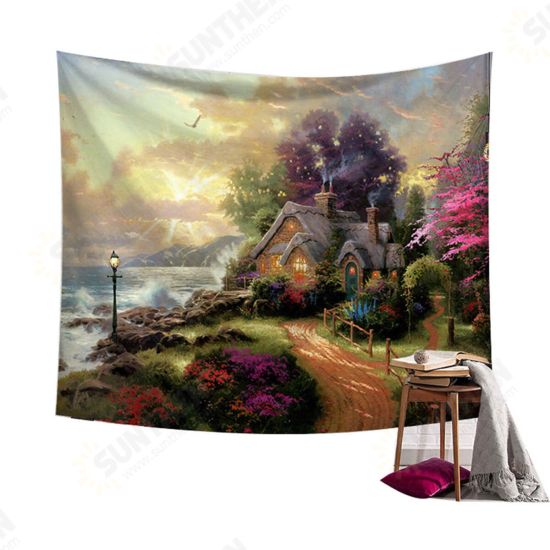 Fairy Forest Hanging Wall Tapestry Bohemian Hippie Throw Bedspread Home Decorations