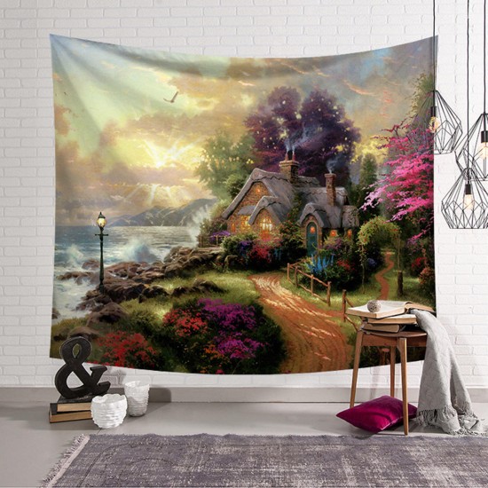 Fairy Forest Hanging Wall Tapestry Bohemian Hippie Throw Bedspread Home Decorations