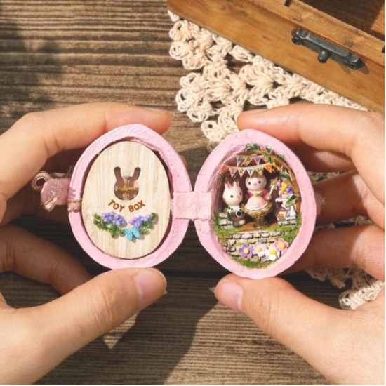 Family Activity Small Miniature DIY Doll House Handcraft Furniture Forest Birthday Christmas Gift Decorations