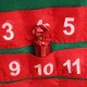 Felt Christmas Advent Wall Hanging Calendar Pockets Santa Reindeer Snowman Decorations