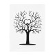 Fingerprint Thumbprint DIY Tree Wedding Signature Sign Guest Book Canvas Sign-in Tree Decorations