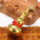Gold Brass Feng Sui Gourd with Red Ribbon Good Luck Collection Decorations Gold Brass Feng Sui Gourd with Red Ribbon Good Luck Collection Decorations
