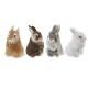 Gray/Yellow/Brown/White Rabbits Handmade Easter Bunnies Home Decorations Desktop Ornament