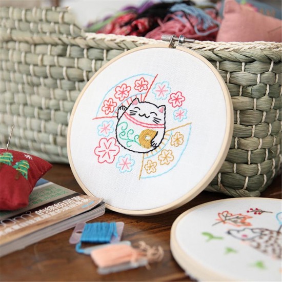 Hand Embroidery DIY Cloth Arts Handmade Cross Stitch Hanging Chinese Style Painting for Home Decoration