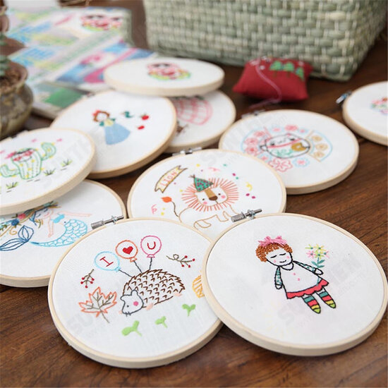 Hand Embroidery DIY Cloth Arts Handmade Cross Stitch Hanging Chinese Style Painting for Home Decoration