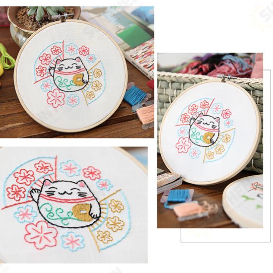 Hand Embroidery DIY Cloth Arts Handmade Cross Stitch Hanging Chinese Style Painting for Home Decoration