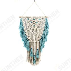 Hand Knotted Macrame Wall Art Handmade Bohemian Hanging Tapestry Room Decorations Hand Knotted Macrame Wall Art Handmade Bohemian Hanging Tapestry Room Decorations