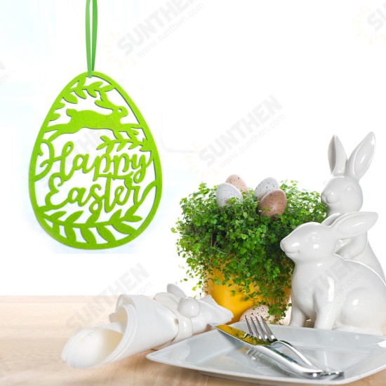 Hanging Ornament Easter Eggs Bunny Pendant Egg Shape Gifts Wall Door Decorations