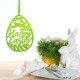 Hanging Ornament Easter Eggs Bunny Pendant Egg Shape Gifts Wall Door Decorations