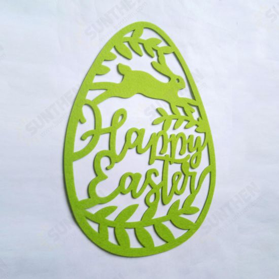 Hanging Ornament Easter Eggs Bunny Pendant Egg Shape Gifts Wall Door Decorations