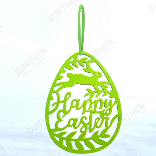 Hanging Ornament Easter Eggs Bunny Pendant Egg Shape Gifts Wall Door Decorations