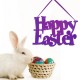 Happy Easter Hanging Non-woven Ornament Bunny Pendant Gifts Wall Door Decorations
