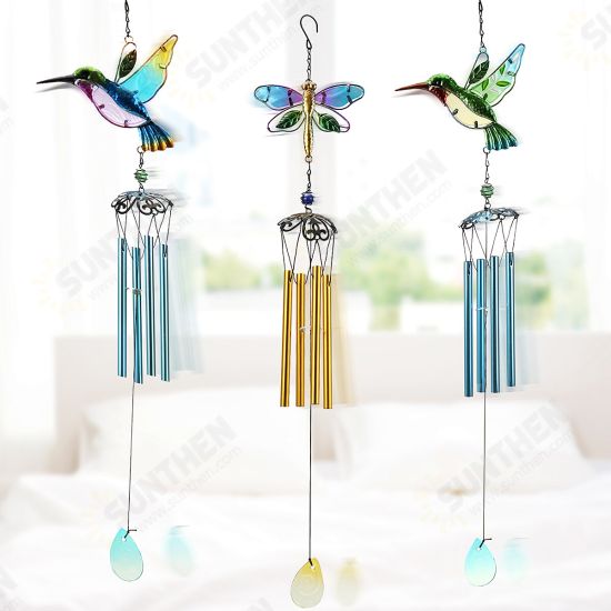 Hummingbird Dragonfly Wind Chimes Bells Hanging Gifts Dream Catcher Wind Chimes Home Wall Car Decoration