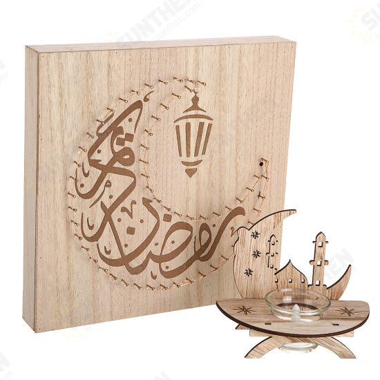 Islamic Ramadan Light Square Delicate LED Wall Hanging Pendant Decor