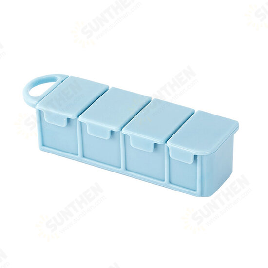 Portable Dispensing Kit One-week Travel Sub-packaged Mini-medicines Box Refillable Bottles