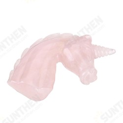 Large Natural Pink Rose Gemstone Quartz Hand Carved Unicorn Crystals Reiki Healing Stone Statue Decoration Large Natural Pink Rose Gemstone Quartz Hand Carved Unicorn Crystals Reiki Healing Stone Statue Decoration