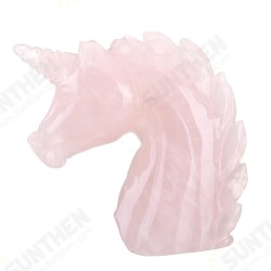 Large Natural Pink Rose Gemstone Quartz Hand Carved Unicorn Crystals Reiki Healing Stone Statue Decoration Large Natural Pink Rose Gemstone Quartz Hand Carved Unicorn Crystals Reiki Healing Stone Statue Decoration