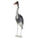 Large Plastic Resin Decoy Heron Garden Decorations Bird Scarer Fish Pond Koi Decorations