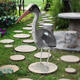 Large Plastic Resin Decoy Heron Garden Decorations Bird Scarer Fish Pond Koi Decorations