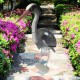 Large Plastic Resin Decoy Heron Garden Decorations Bird Scarer Fish Pond Koi Decorations