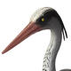 Large Plastic Resin Decoy Heron Garden Decorations Bird Scarer Fish Pond Koi Decorations